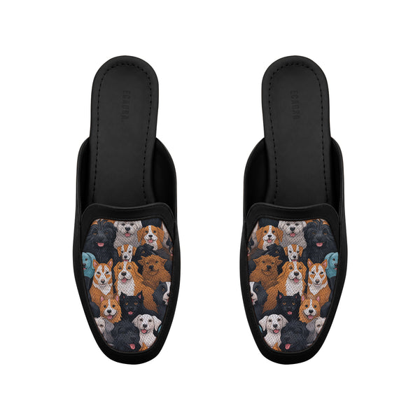 Black Glide Mules – Woof