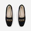 Black Matte Chain Loafers