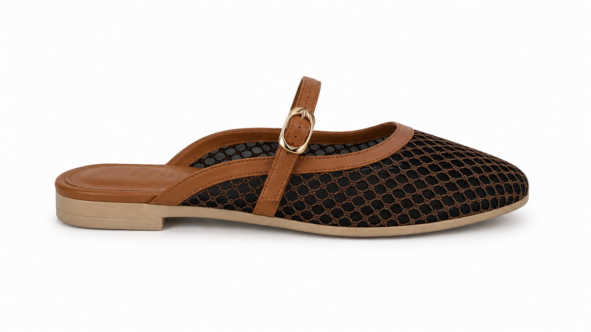 Havana  Black Trellis Mule - 2 | ECADRA