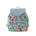Blue Aurora Backpack Colorful Leaf