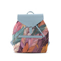 Blue Aurora Backpack Mixed Leaves
