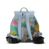 Blue Aurora Backpack Old Paper - CANVAEGYPT