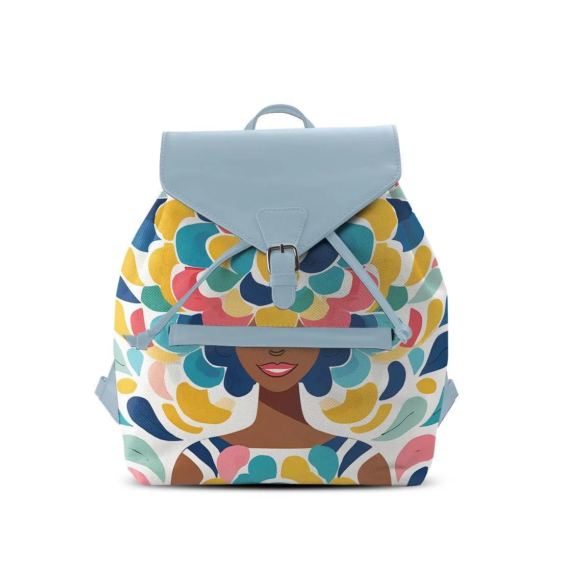Blue Aurora Backpack Pretty Lady - CANVAEGYPT