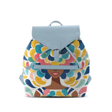 Blue Aurora Backpack Pretty Lady - CANVAEGYPT