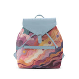 Blue Aurora Backpack Wavy Sky - CANVAEGYPT