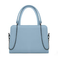 Blue Chic Chain Accent Handbag