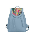 Blue City Serenade Backpack Abstract Artistry