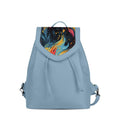 Blue City Serenade Backpack Ethereal Abstract