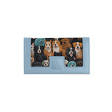 Blue Sleek Elegance Fold Wallet Featuring Adorable Dog Collective - 2