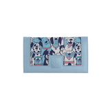 Blue Sleek Elegance Fold Wallet in Playful Puppy Pop Art - 2