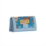 Blue Sleek Elegance Fold Wallet with Nostalgic 90’s Vibes - 1