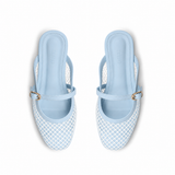 Blue Trellis Mule | ECADRA