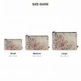 Pouch – Blush Watercolor Rose and Pearls