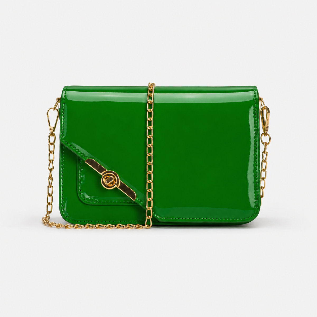 Bright Green Chain Crossbody Bag – Twist & Go Chain Crossbody Bag – Twist & Go | ECADRA