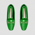 Bright Green Chain Loafers – Step Into Your Power