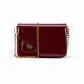 Burgundy Chain Crossbody Bag – Twist & Go
