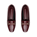 Burgundy Chain Loafers – Step Into Your Power