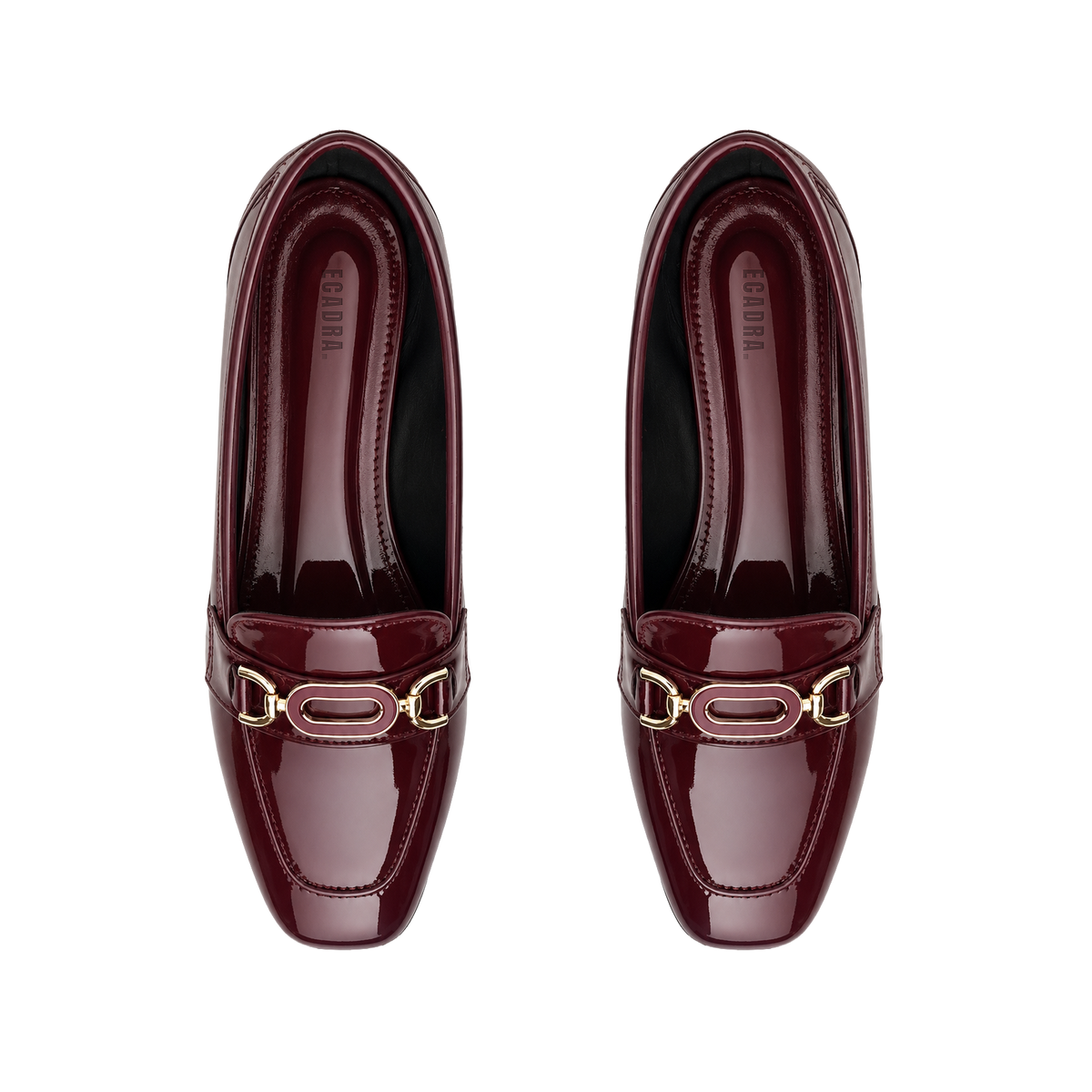 Burgundy Chain Loafers – Step Into Your Power | ECADRA