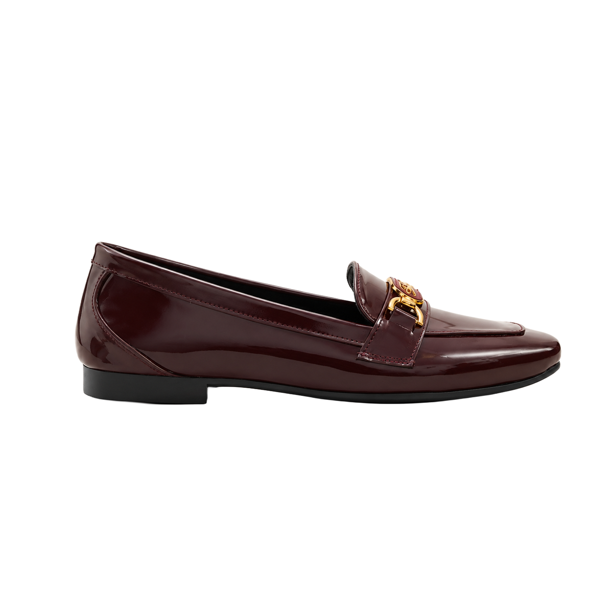 Burgundy Chain Loafers – Step Into Your Power - 2 | ECADRA