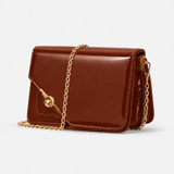 Burnt Brown Chain Crossbody Bag – Twist & Go - 2 Chain Crossbody Bag – Twist & Go | ECADRA