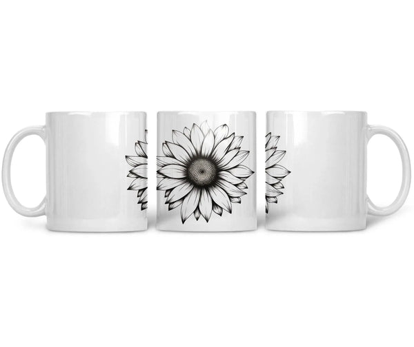 CERAMIC MUG Bloom in Monochrome - CANVAEGYPT