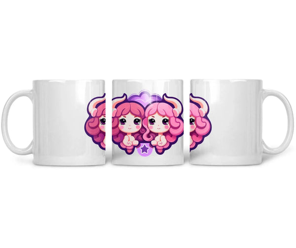 CERAMIC MUG Cuddle Puff Twins - CANVAEGYPT