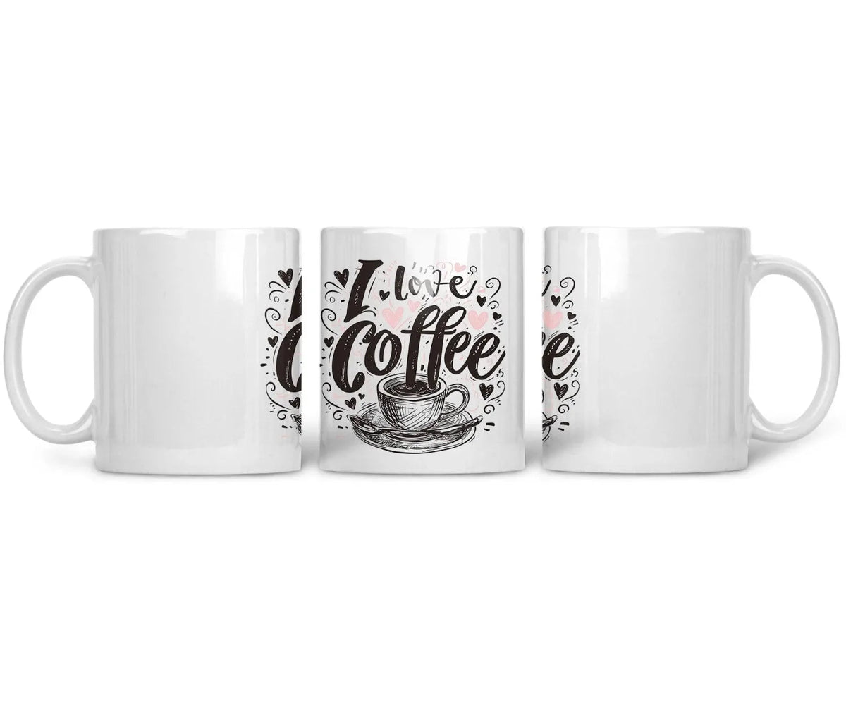 CERAMIC MUG Love Coffee - CANVAEGYPT