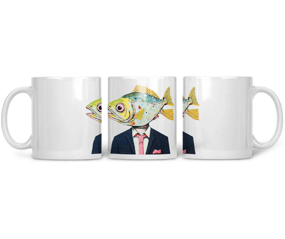 CERAMIC MUG The Distinguished Fish - CANVAEGYPT