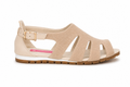 Beige Spider Toe Sandal Solid Beige