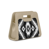 Beige Chic Peek Handbag Ethnic Ikat - 2