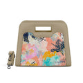 Beige Chic Peek Handbag Pop Print