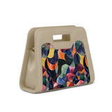 Beige Chic Peek Handbag Watercolor Wavy - 2