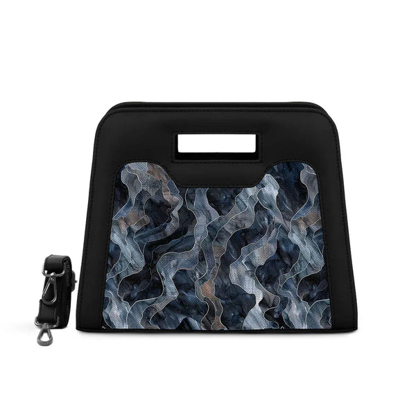 Black Chic Peek Handbag Dark Watercolor - 1