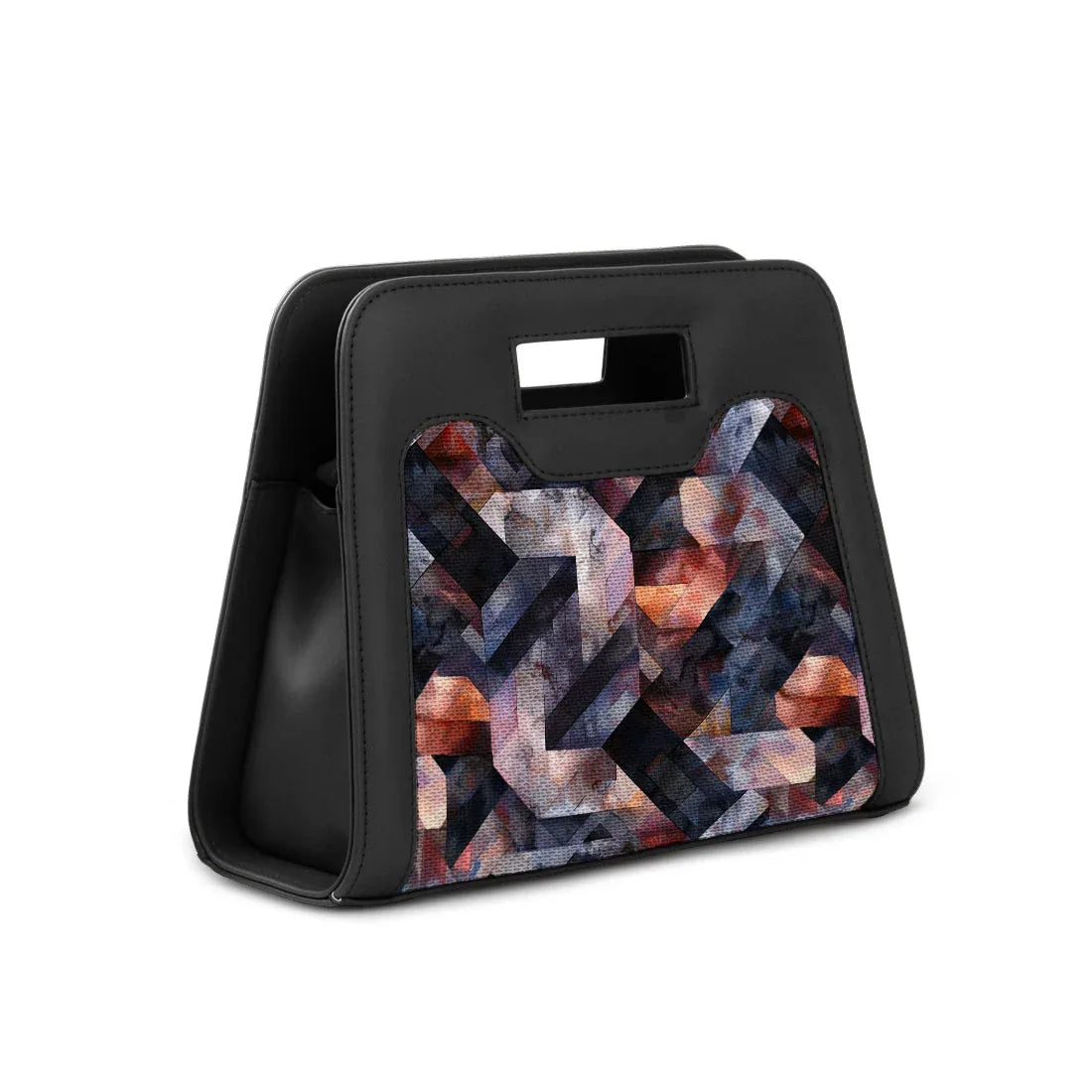 Black Chic Peek Handbag Rectangles - 2
