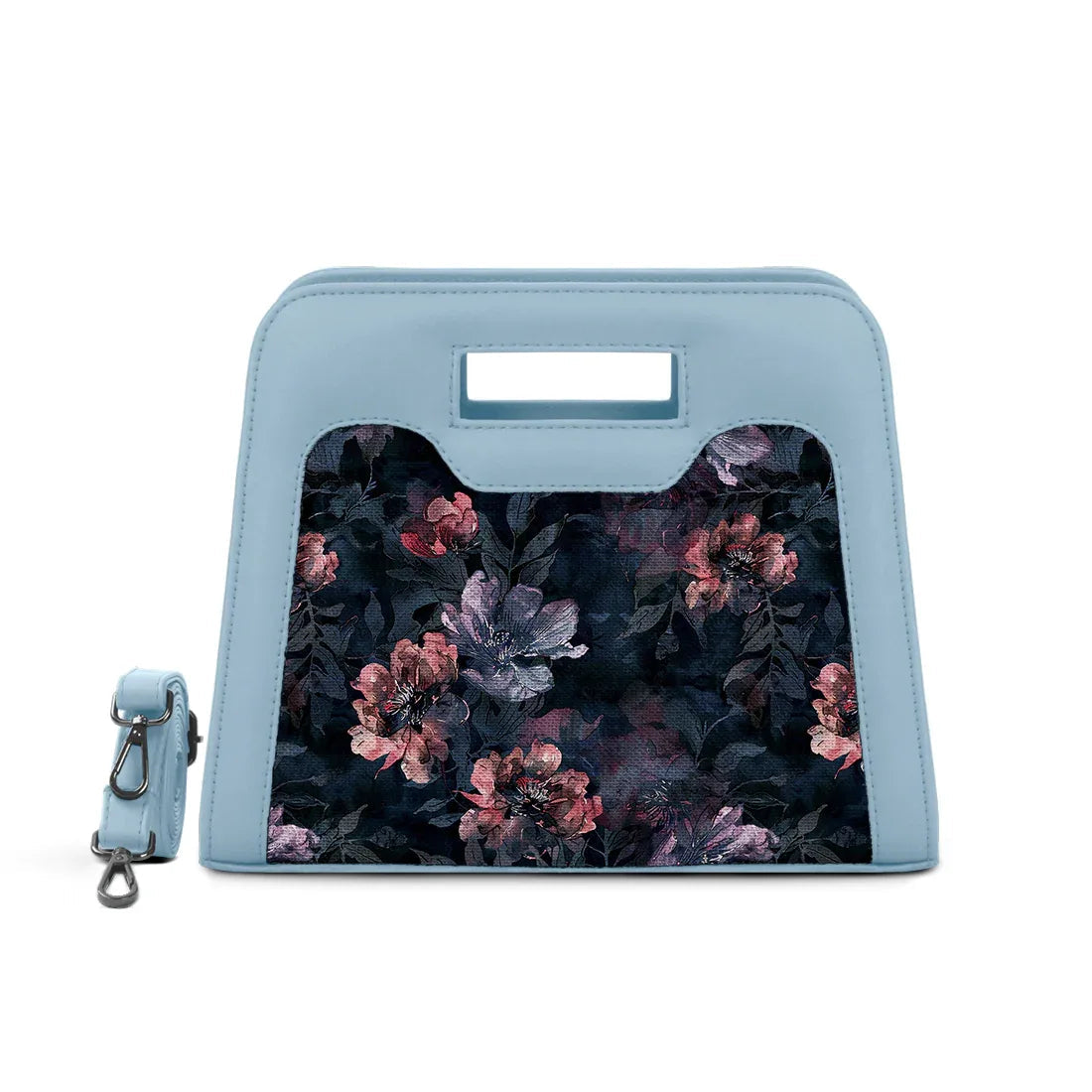 Blue Chic Peek Handbag Dark Pattern - 1