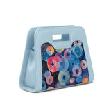 Blue Chic Peek Handbag Galaxy Circles - 2