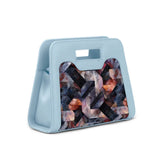 Blue Chic Peek Handbag Rectangles - 2
