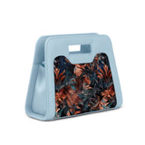 Blue Chic Peek Handbag Watercolor Art - 2