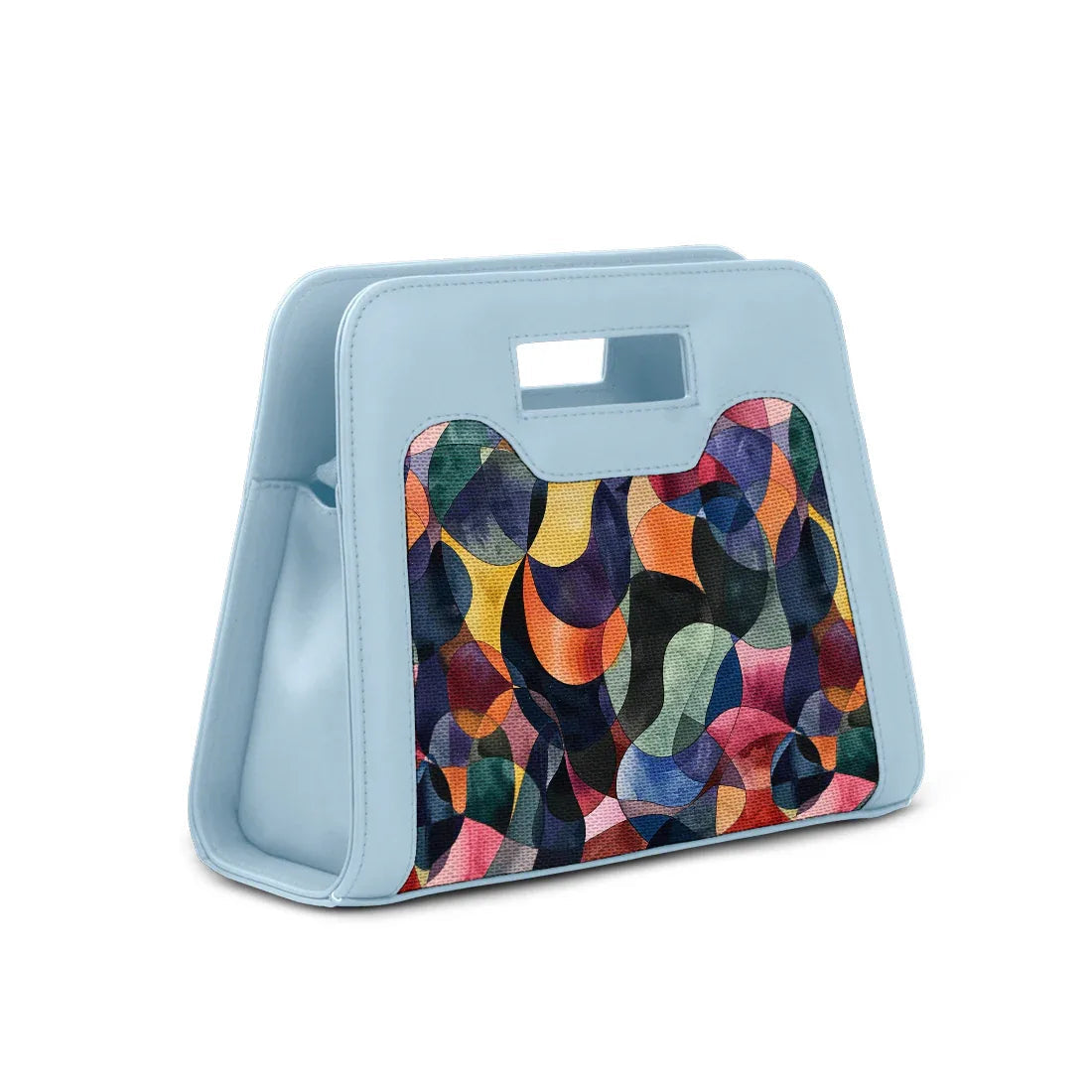 Blue Chic Peek Handbag Watercolor Wavy - 2