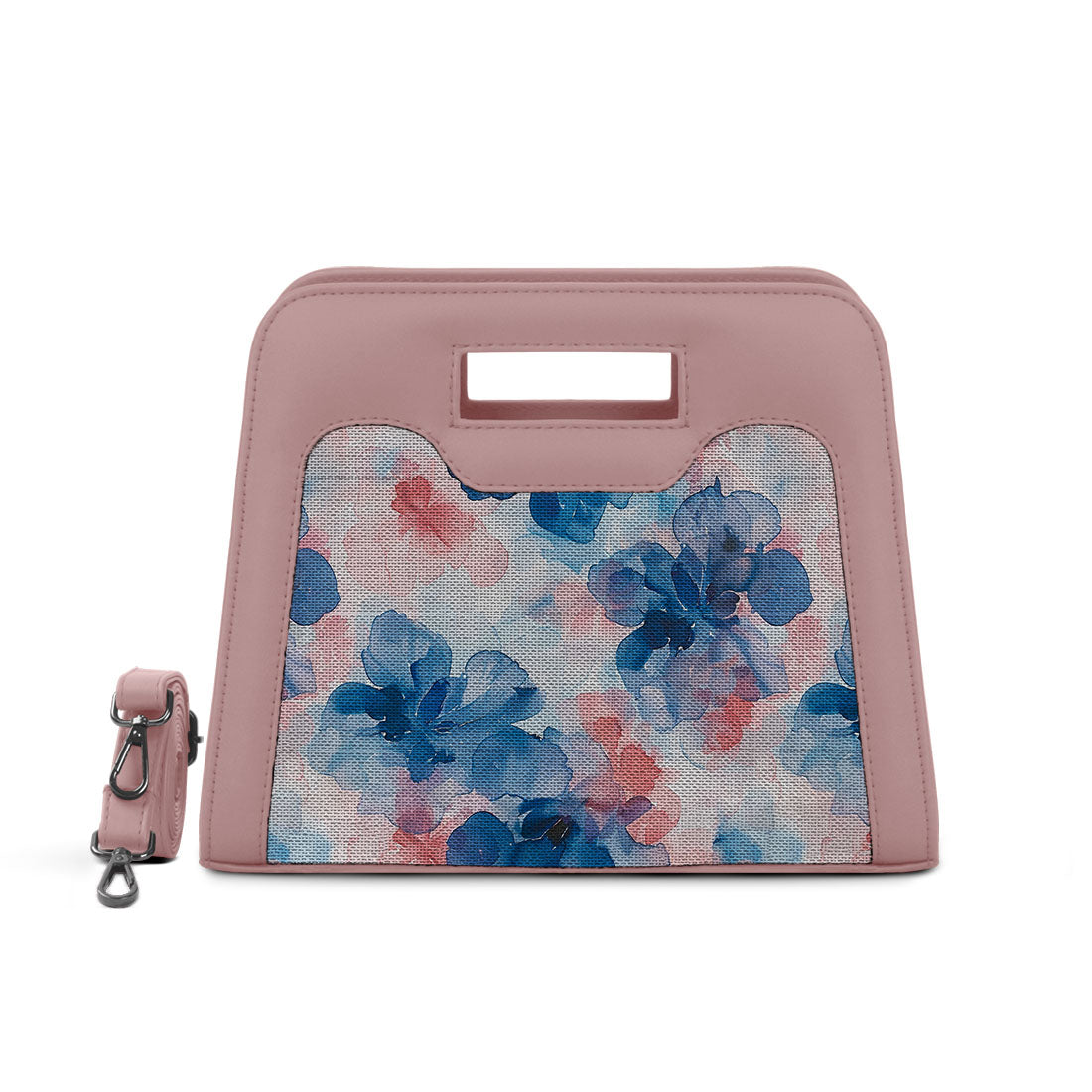 Rose Chic Peek Handbag Blue Flower - 1