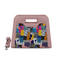 Rose Chic Peek Handbag Graphic Shapes