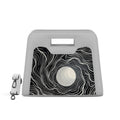 White Chic Peek Handbag Vector Pattern