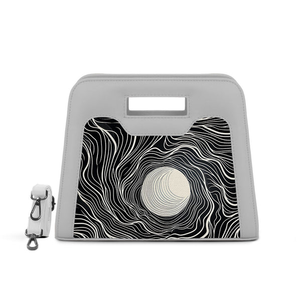 White Chic Peek Handbag Vector Pattern - 1