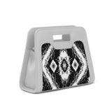 White Chic Peek Handbag Ethnic Ikat - 2