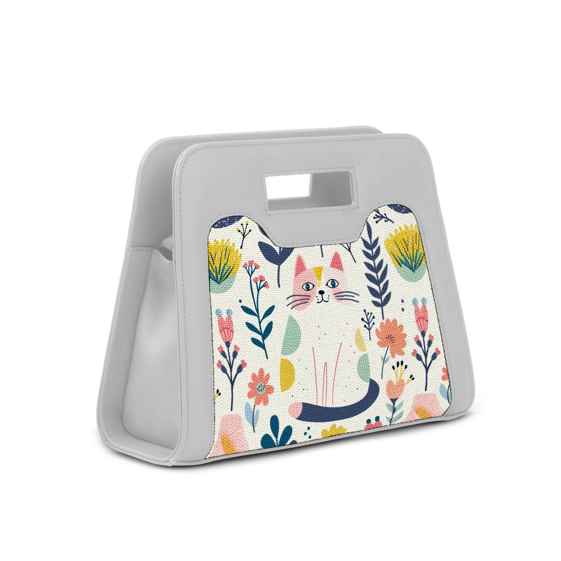 White Chic Peek Handbag Spring Floral - 2