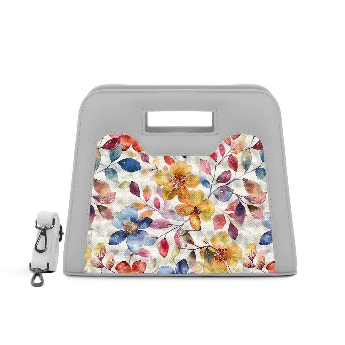 White Chic Peek Handbag Tapestry - 1