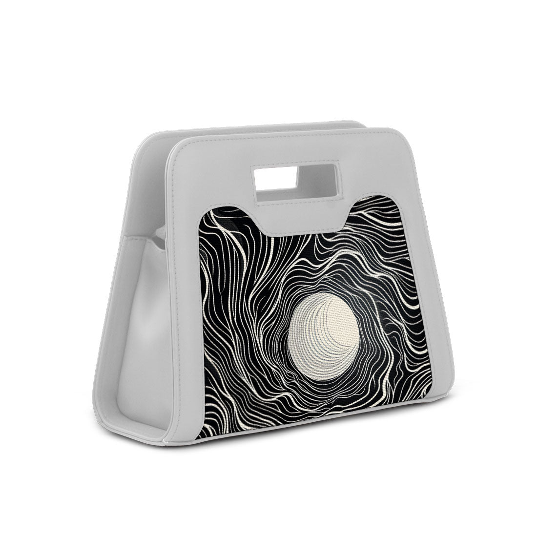 White Chic Peek Handbag Vector Pattern - 2