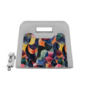 White Chic Peek Handbag Watercolor Wavy