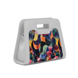 White Chic Peek Handbag Watercolor Wavy - 2