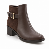 Chocolate Buckle Ankle Boots – Walk the Talk | ECADRA